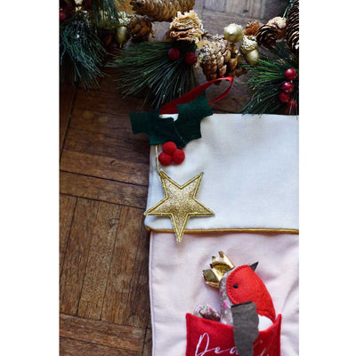 Personalised Robin Christmas Stocking