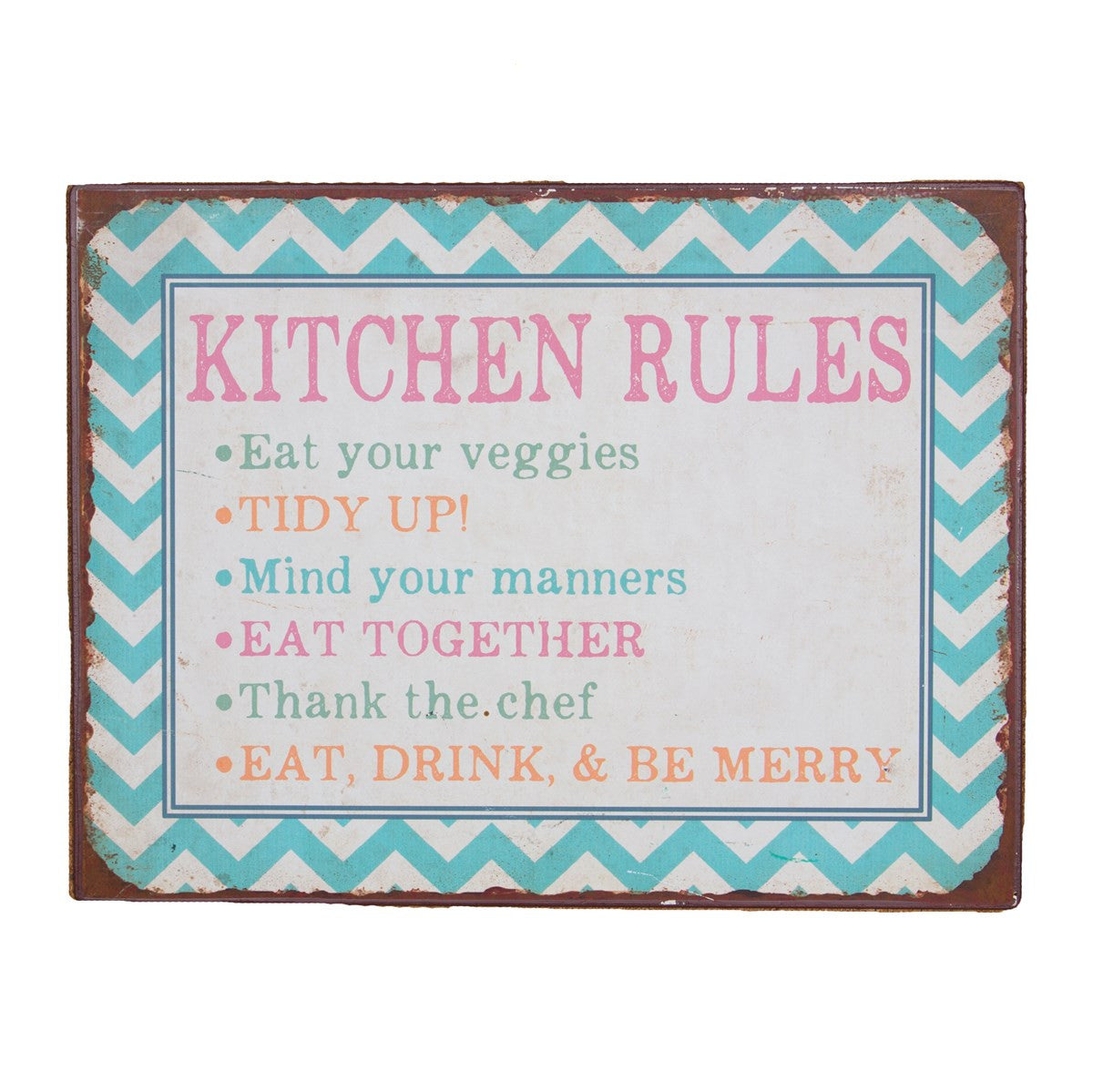 Kitchen Rules Plaque