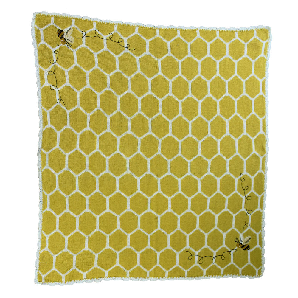 Bumble Bee Personalised Pram Blanket
