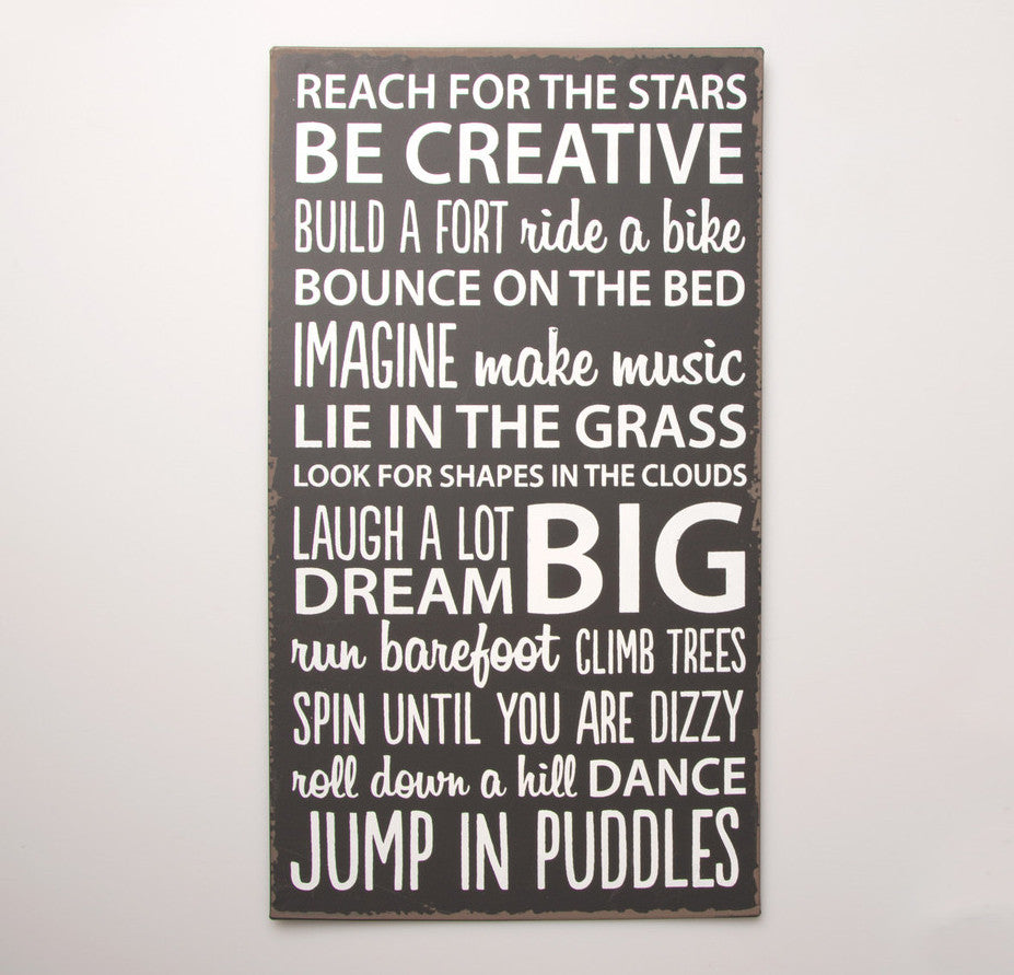 Be Creative Plaque