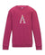 Hot Pink Personalised Initial Sweatshirt