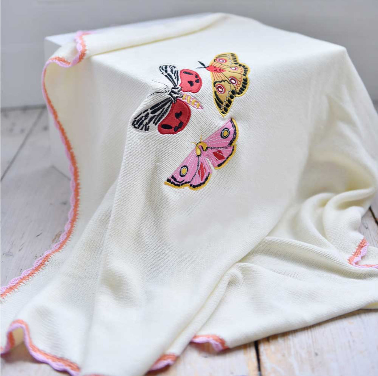 Butterfly Personalised Pram Blanket