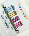 Personalised Wellies Family Frame