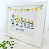 Personalised Button Family Frame