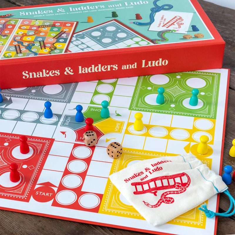 Traditional Snakes and Ladders and Ludo Game