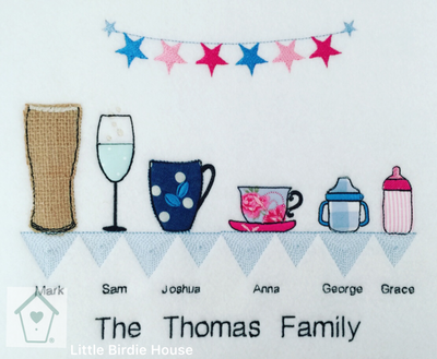 Personalised Drinks Family Frame