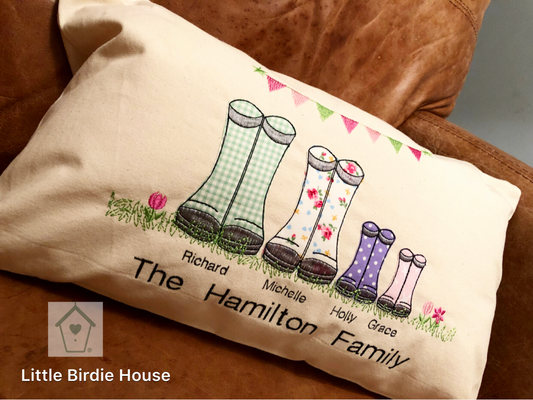 Personalised Family Cushion