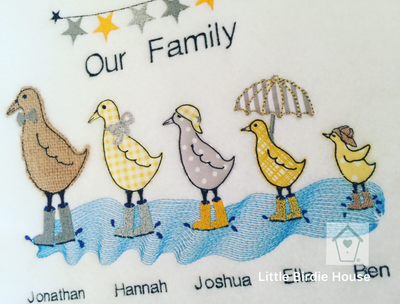 Personalised Ducks Family Frame