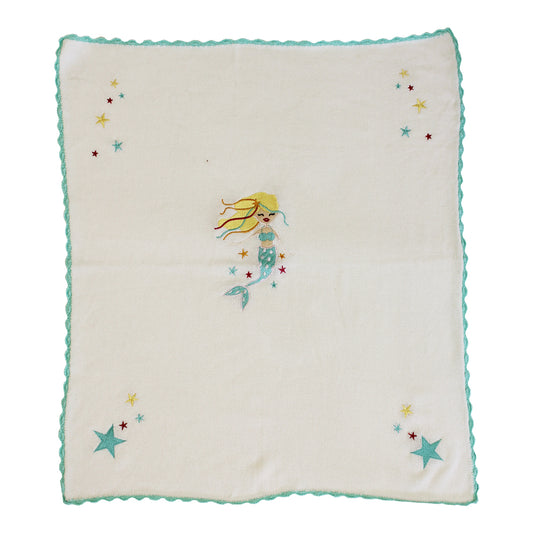 Mermaid Personalised Pram Blanket