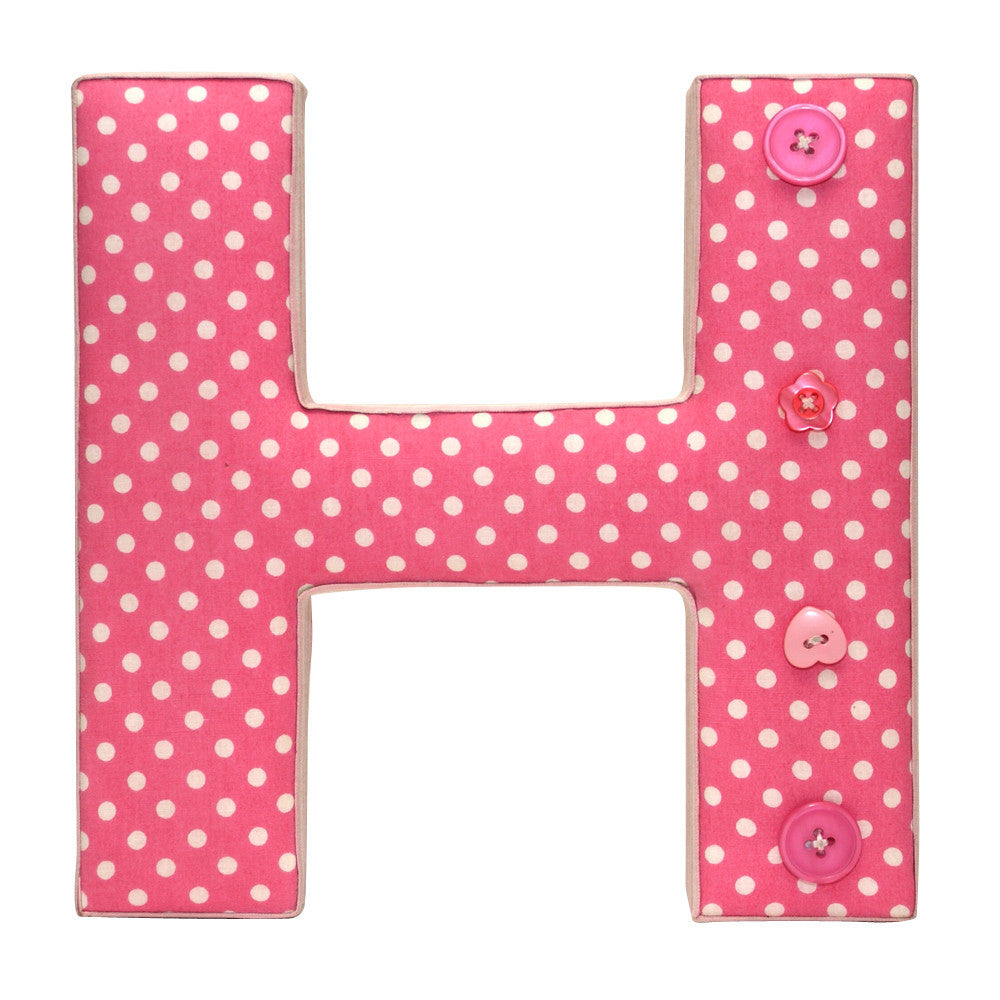 Fabric Letter H