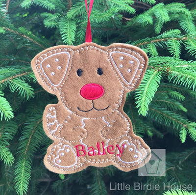 Personalised Gingerbread Tree Decoration