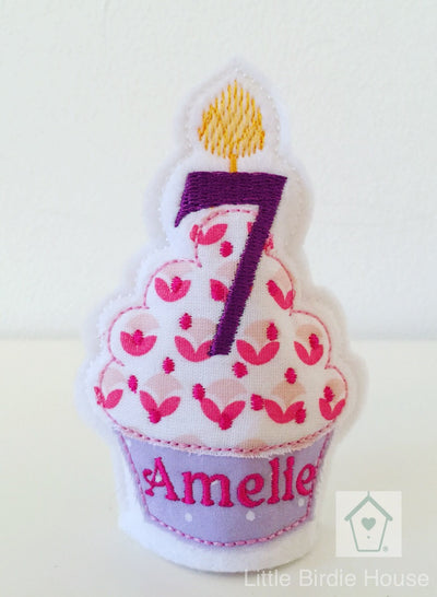 Personalised Birthday Cupcake Tea Light