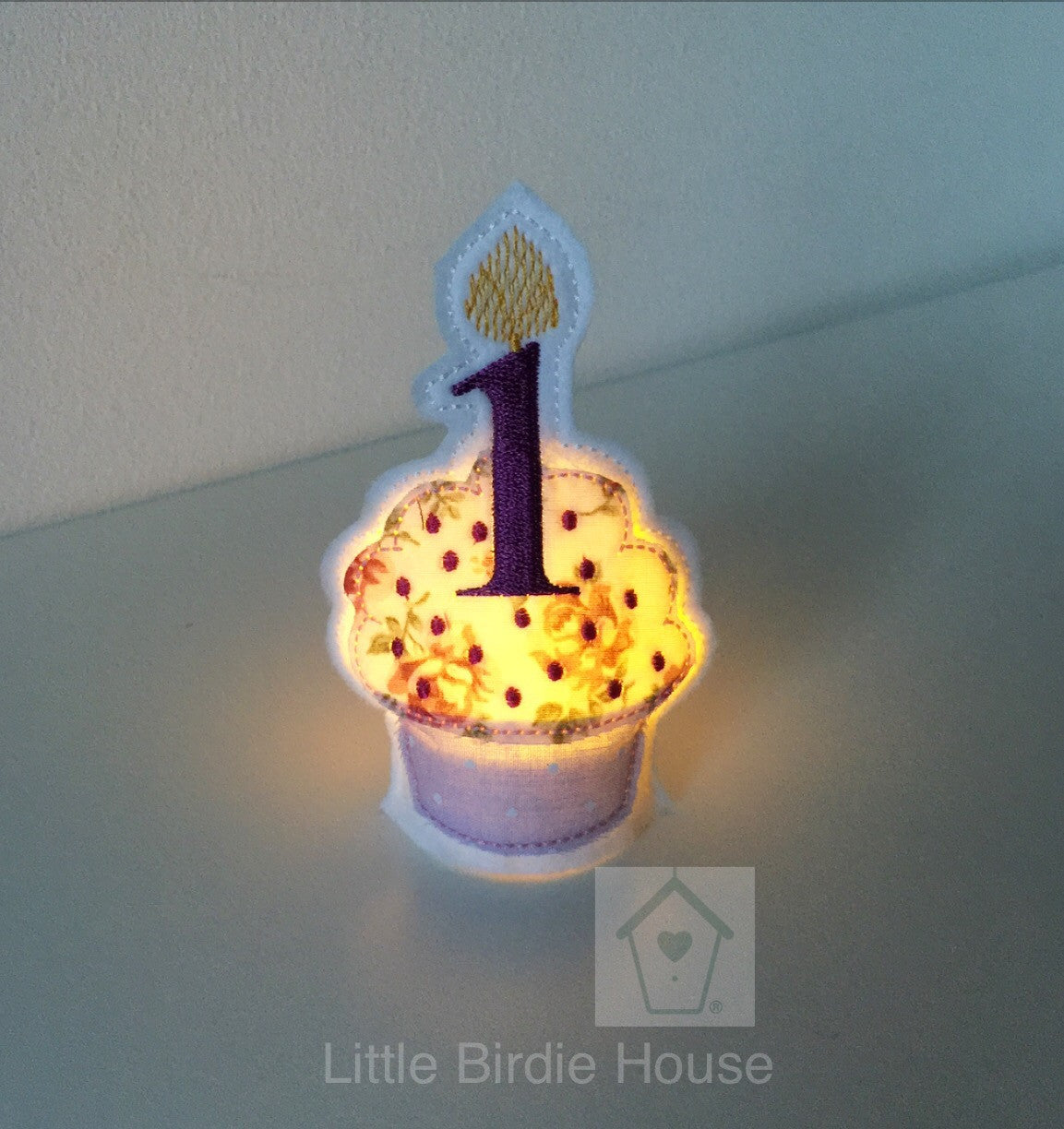 Personalised Birthday Cupcake Tea Light