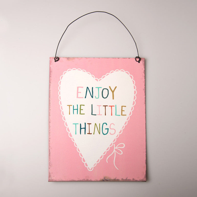 Enjoy The Little Things Plaque