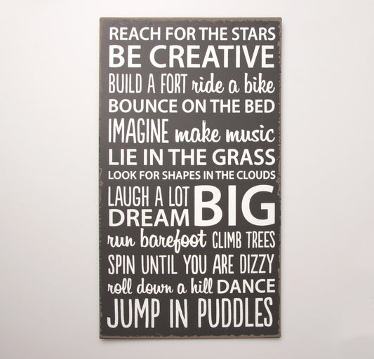 Be Creative Plaque