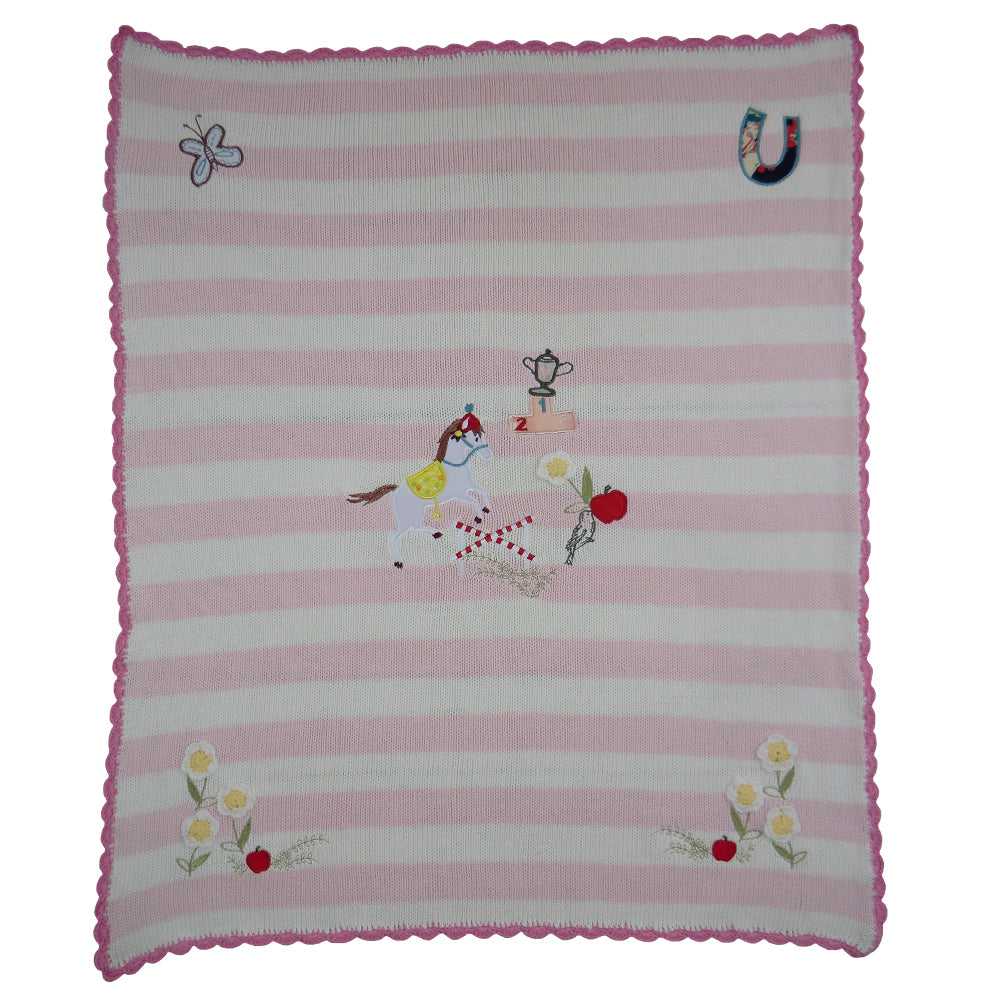 Pony Personalised Pram Blanket