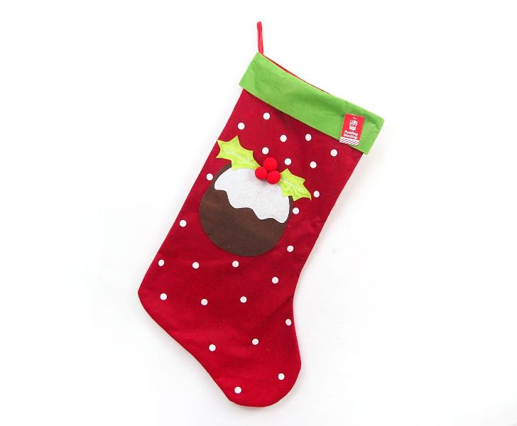 Personalised Large Pudding Christmas Stocking