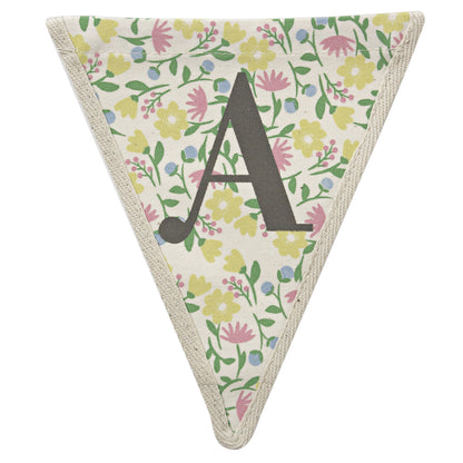 Fabric Printed Alphabet Bunting