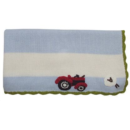 Farmyard Personalised Pram Blanket