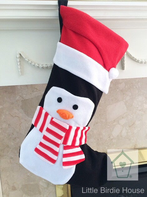 Personalised Penguin Christmas Stocking