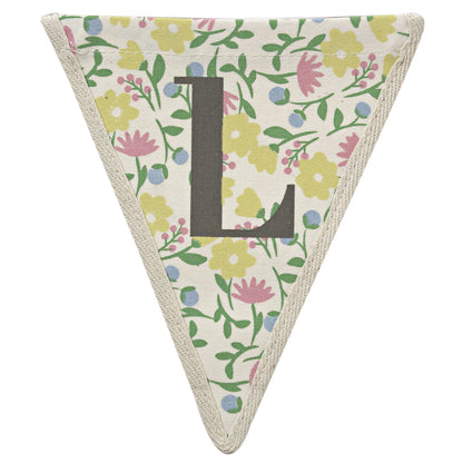 Fabric Printed Alphabet Bunting