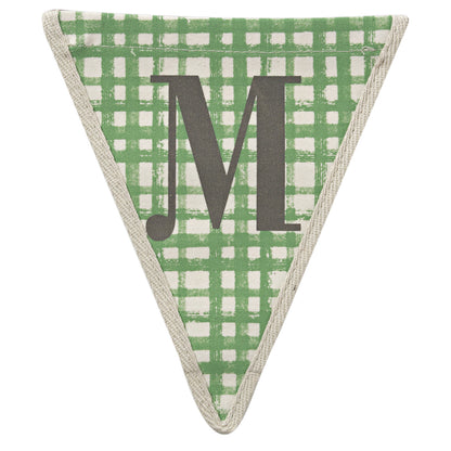 Fabric Printed Alphabet Bunting