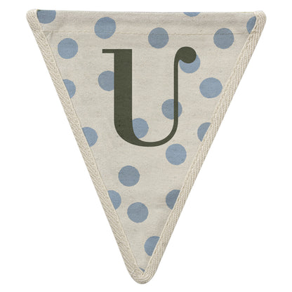 Fabric Printed Alphabet Bunting