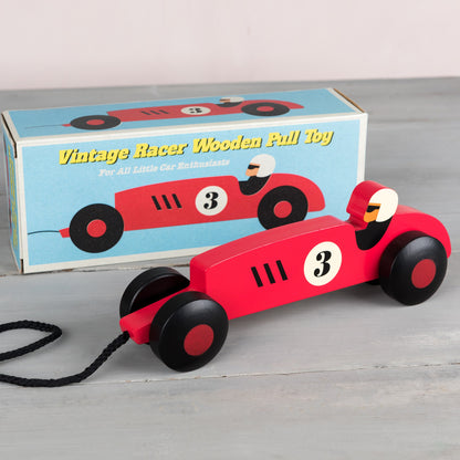 Vintage Racer Pull Along Toy