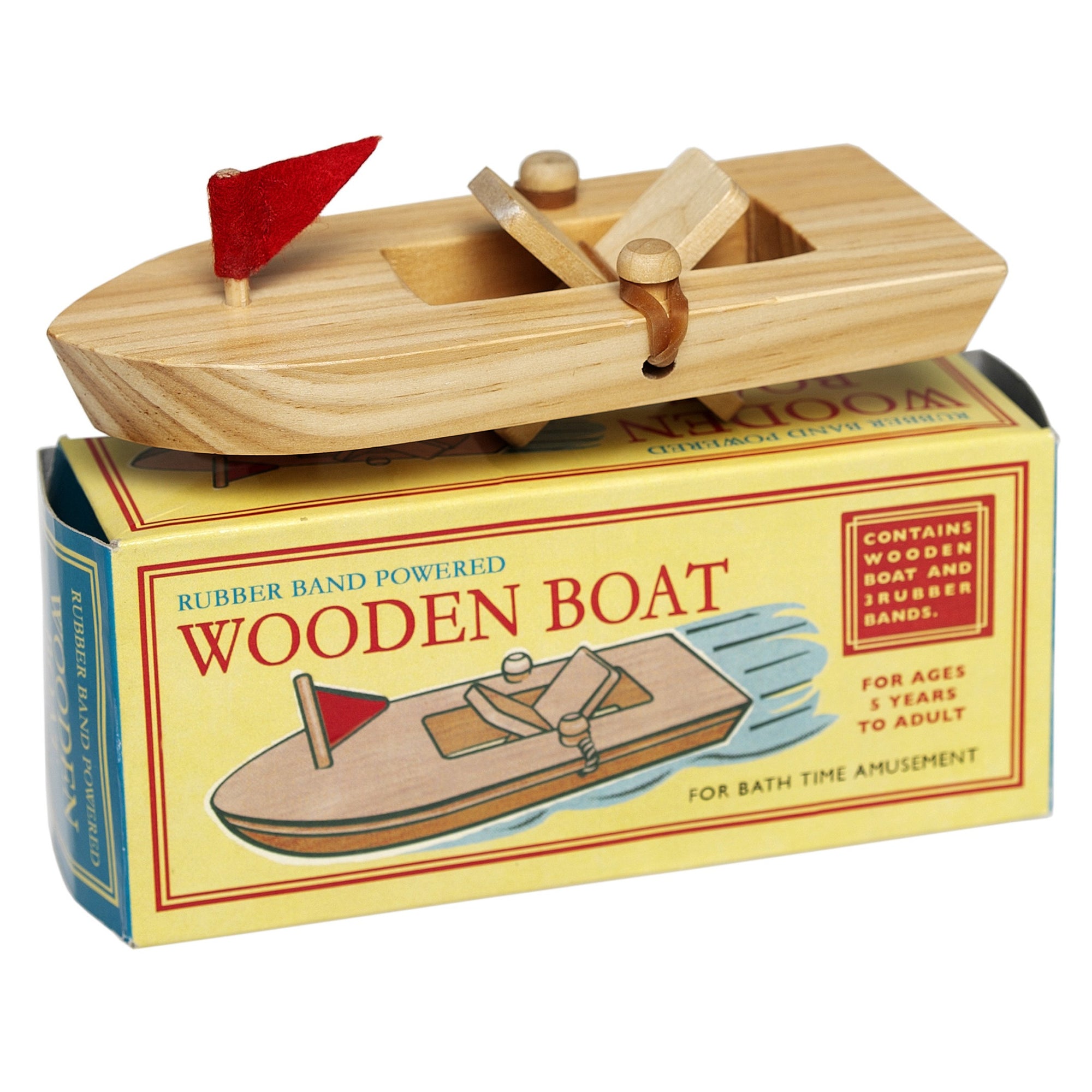 Vintage Wooden Paddle Boat Little Birdie House
