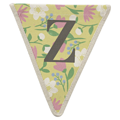 Fabric Printed Alphabet Bunting